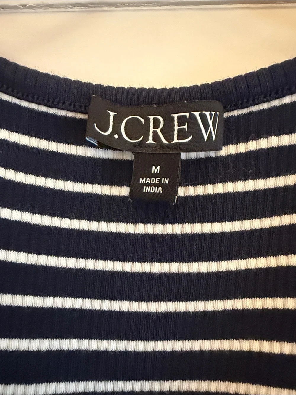 J.Crew blue and white maxi dress.